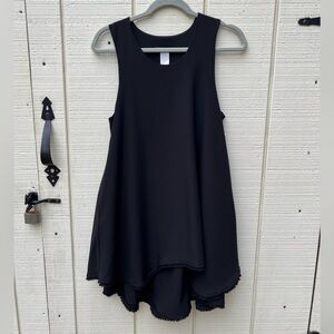 NWT Vintage Design Today’s Black Asymmetric Tiered Mini Dress‎ Women’s Size XS